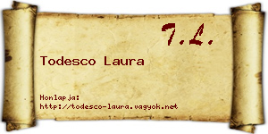 Todesco Laura névjegykártya